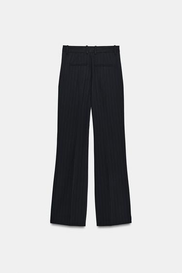 PANTALON TAILLE HAUTE À RAYURES ZW COLLECTION - rayures de Zara - Image 5