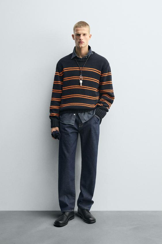 JACQUARD STRIPE SWEATER