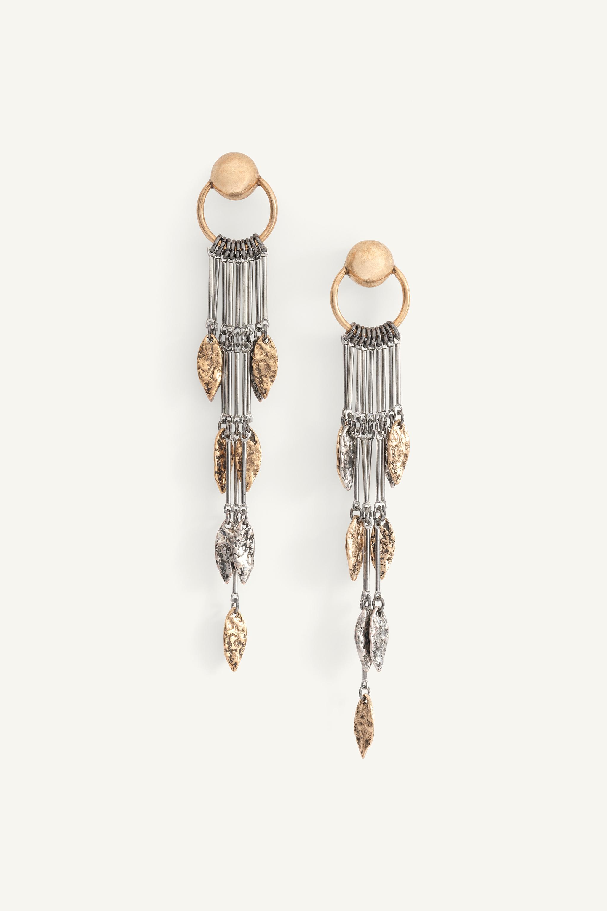 LIMITED EDITION LONG EARRINGS - Gold / Silver | ZARA United