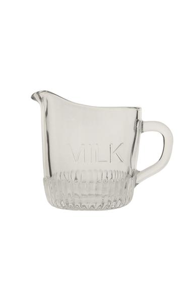 GLASS MILK JUG WITH STRIPED BASE - Transparent by Zara