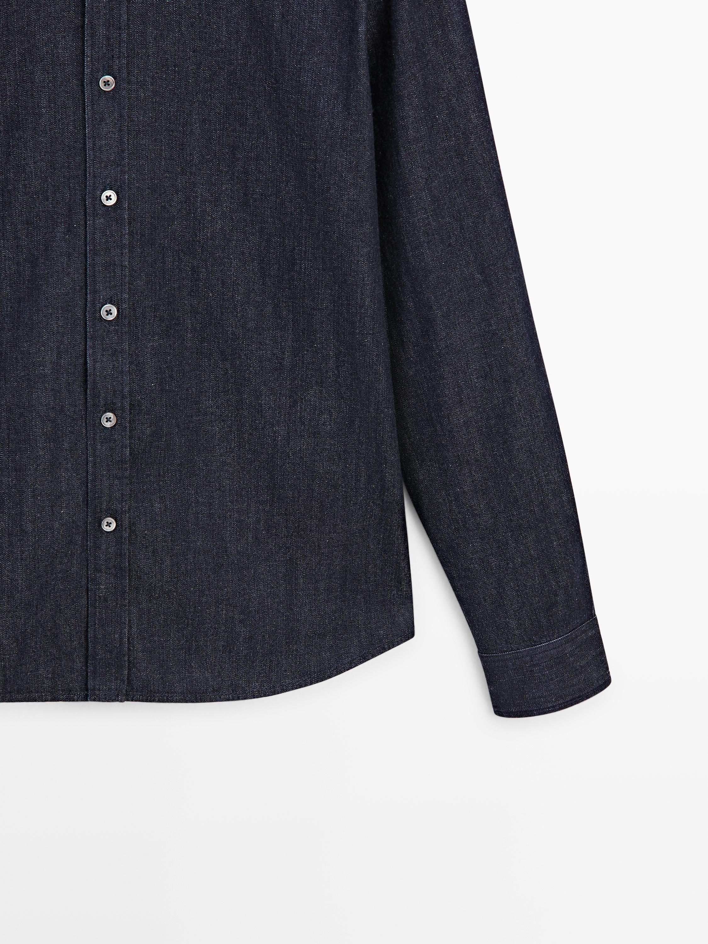 Regular fit denim shirt