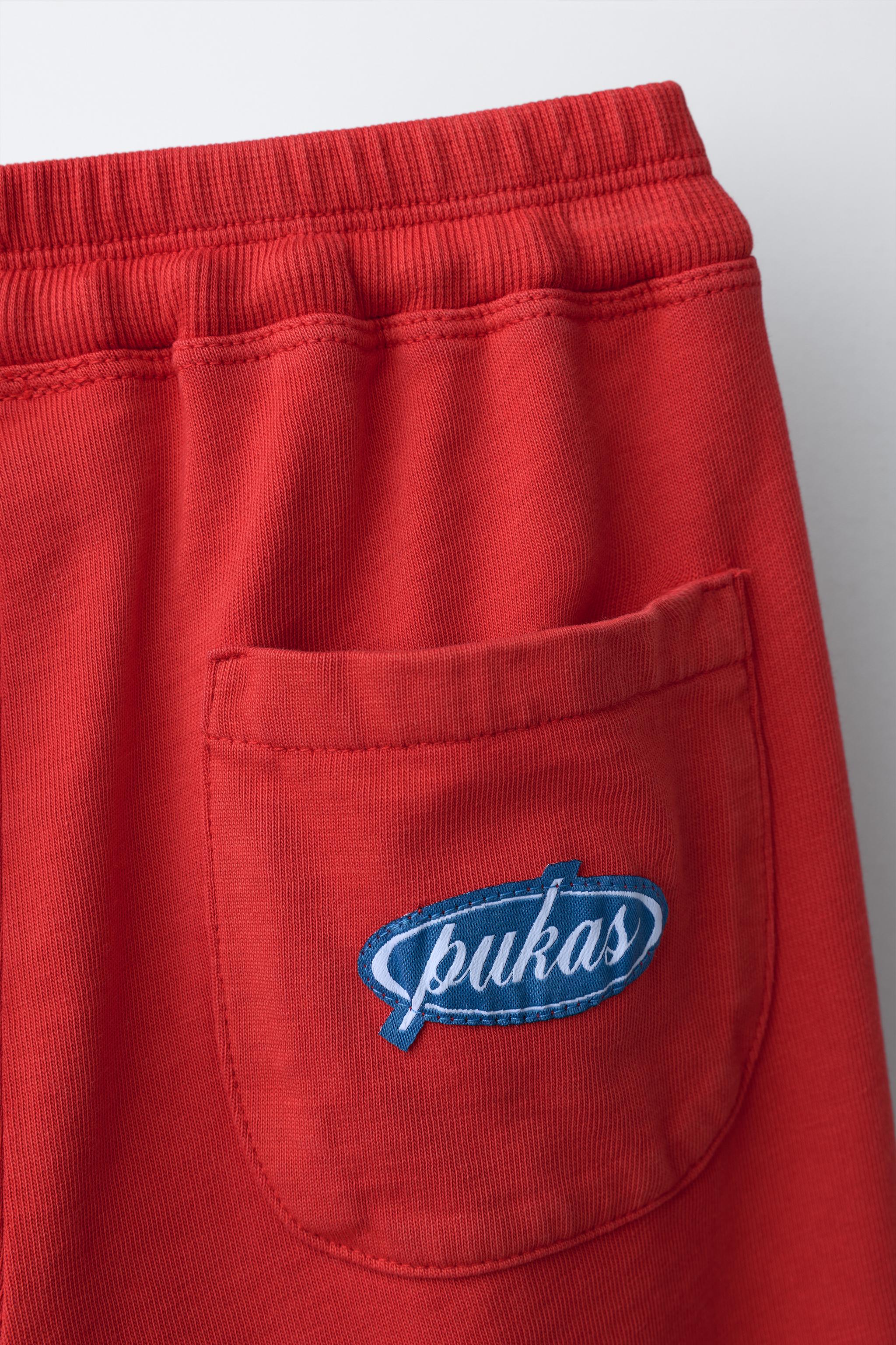 Детские брюки Zara WIDE LEG PUKAS SURF PANTS — фото 4