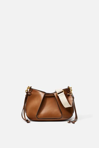 MINI PLEATED BAG - Dark tan by Zara