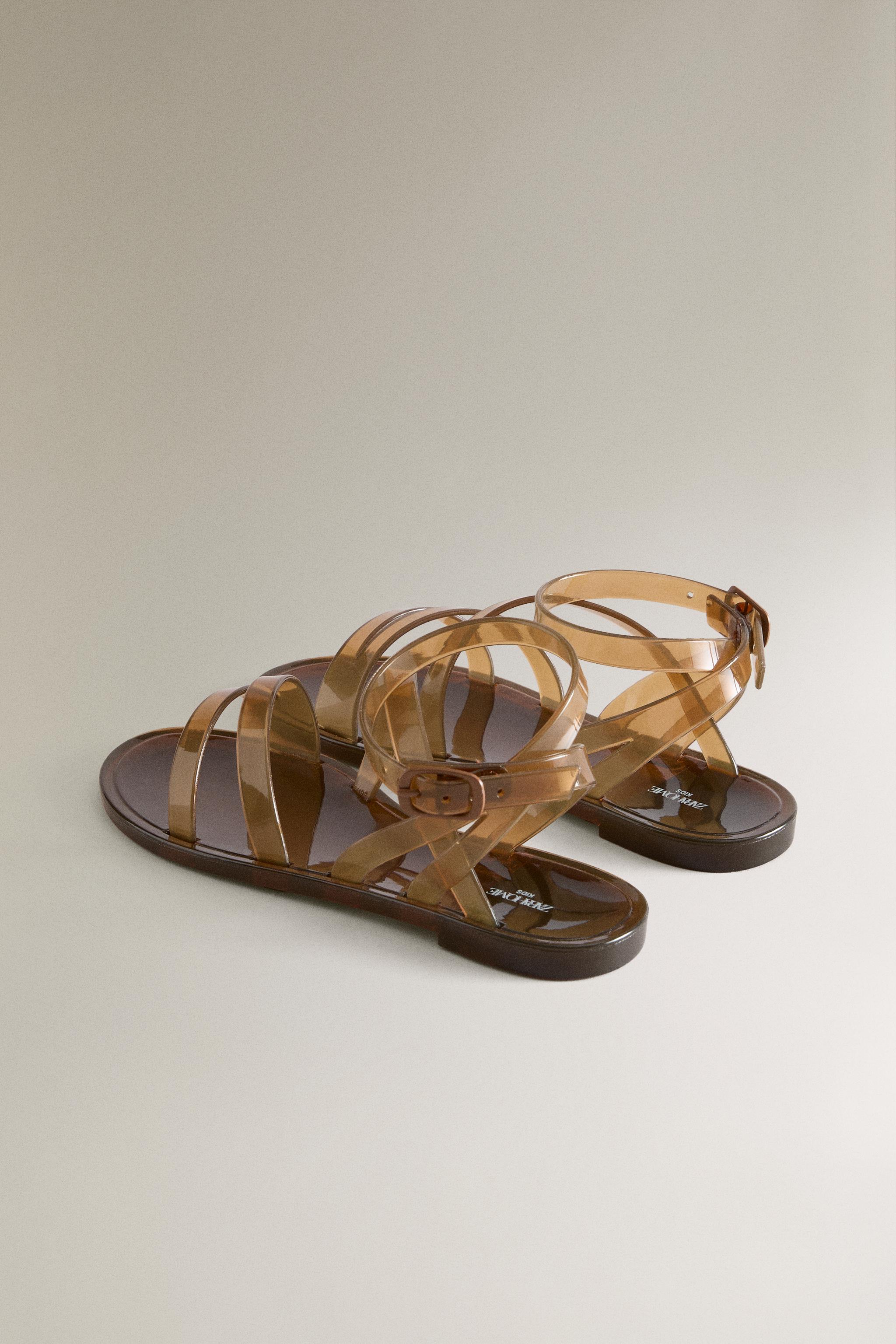 Детские сандалии Zara KIDS' JELLY STRAP SANDALS — фото 4