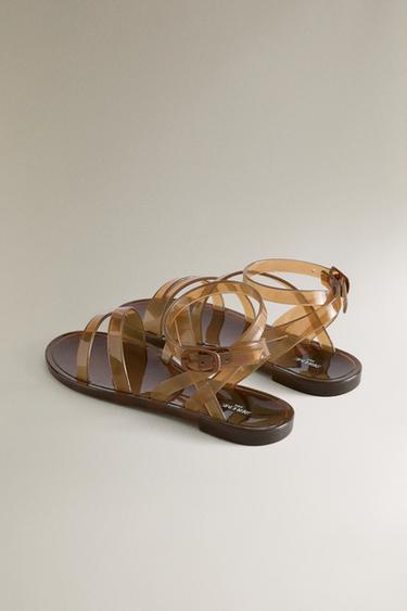 Sandales enfant jelly à brides - Marron de Zara - Image 3