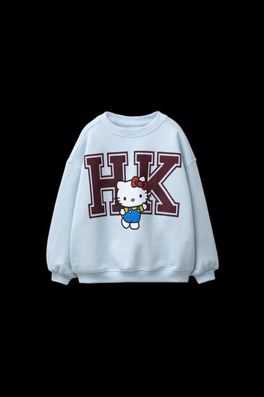 SUDADERA ESTAMPADO HELLO KITTY © SANRIO - Azul claro de Zara - Imagen 0