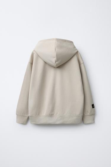 VARSITY INTERLOCK HOODIE - Ecru by Zara - Image 1