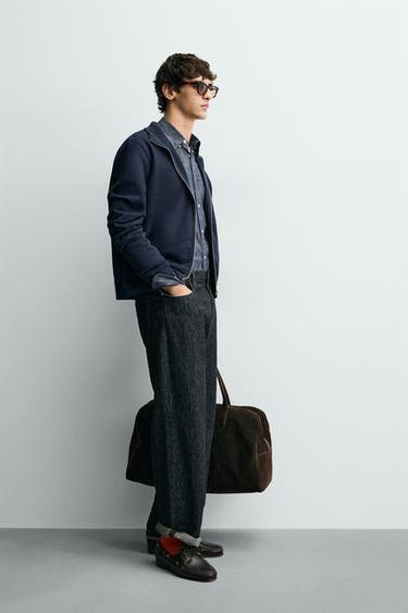 SWEAT ZIPPÉ BASIQUE - Bleu marine de Zara - Image 3