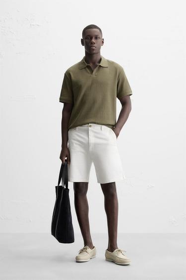 BERMUDA TXINOAK, REGULAR FIT - Zuri hautsia, Zara-rena
