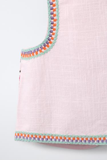 EMBROIDERED MIRROR WAISTCOAT - Multicoloured by Zara - Image 3