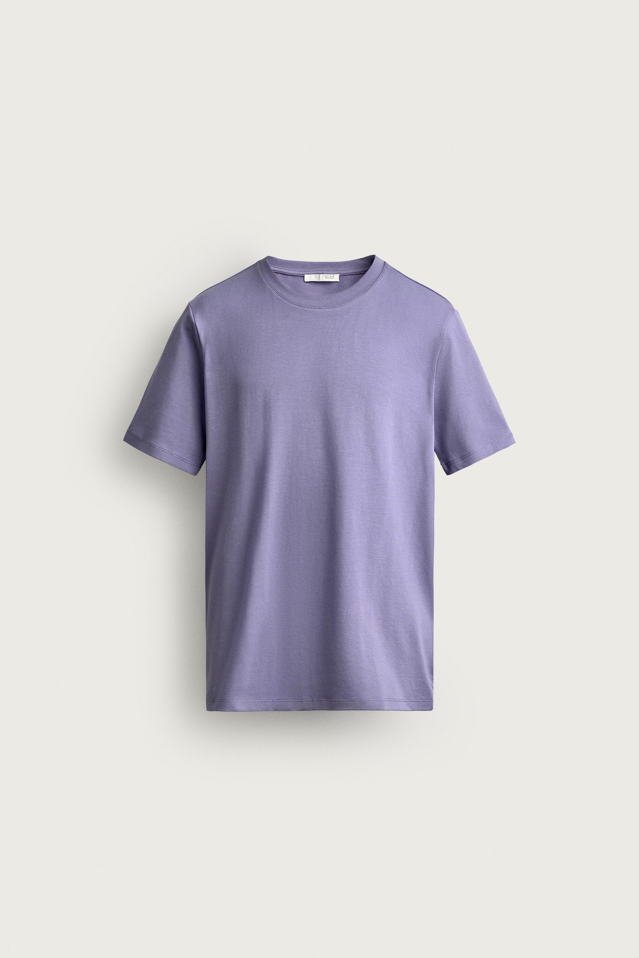 BASIC SLIM FIT T-SHIRT /01 — Light mauve