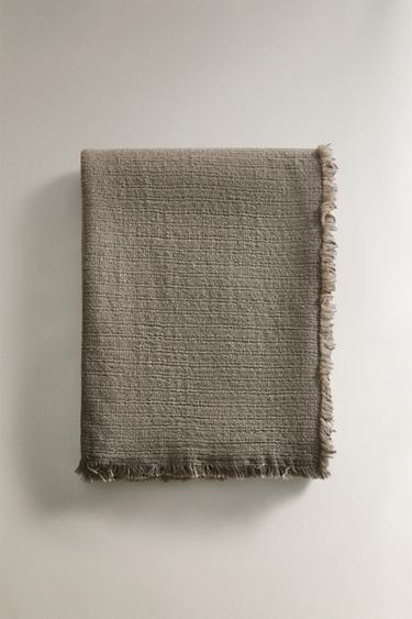 COUVERTURE LAINE - Marron / Taupe de Zara - Image 3