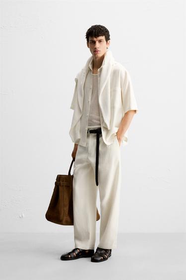 CHEMISE VISCOSE - JUTE - Blanc de Zara - Image 3