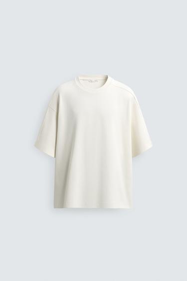 COMPACT TEXTURED SWEATSHIRT - White by Zara