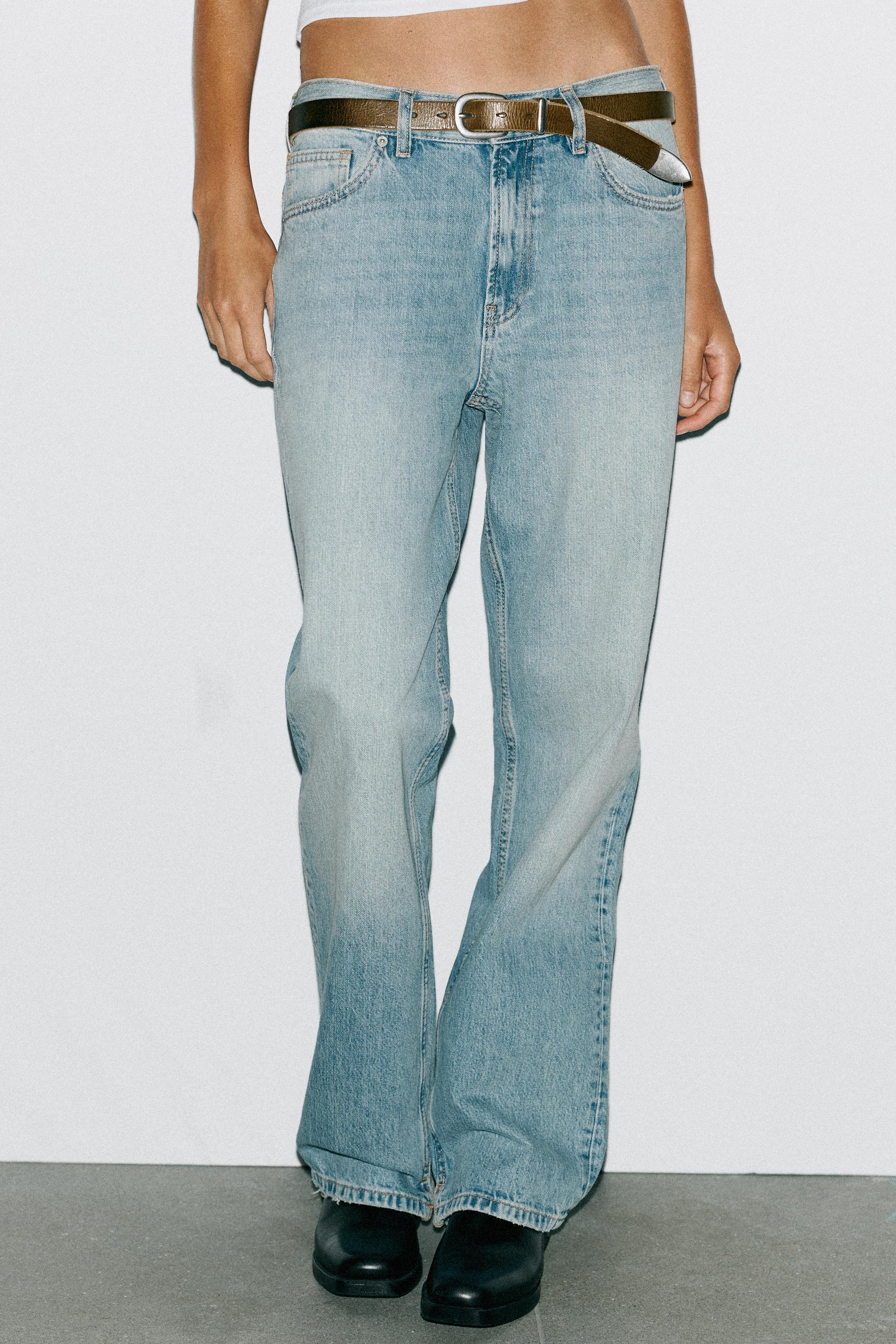 TRF LOW RISE STRAIGHT JEANS