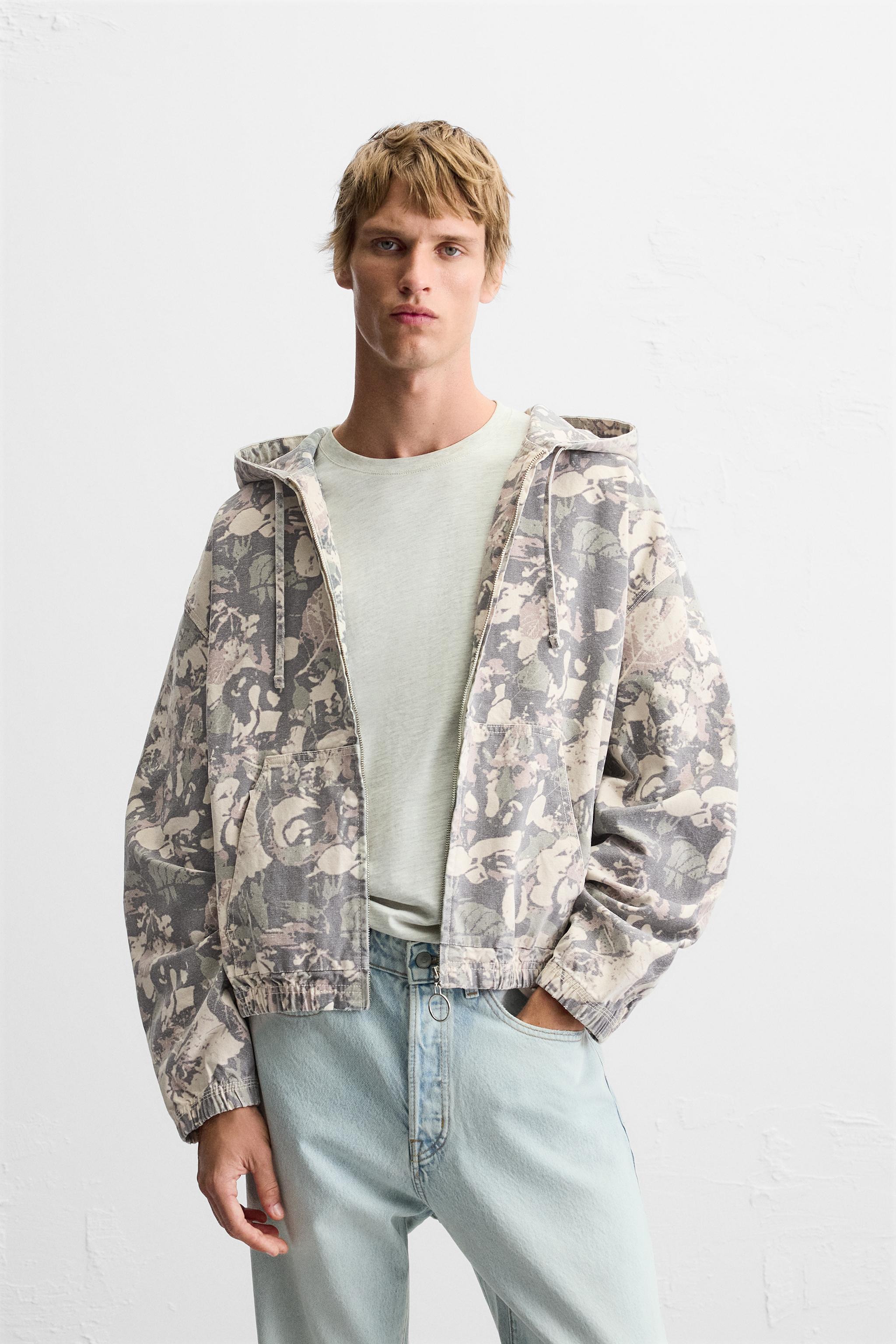 ABSTRACT PRINT JACKET - Sand | ZARA United States