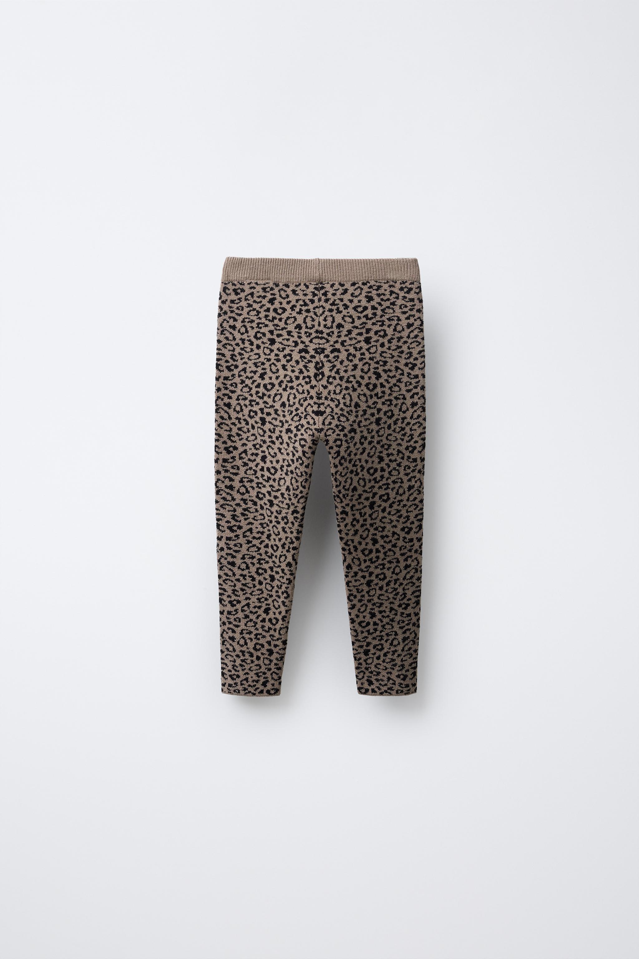 LEGGING EN MAILLE ANIMAL PRINT