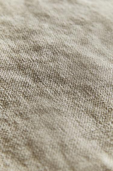 WASHED LINEN TOPPER - Light beige by Zara - Image 4