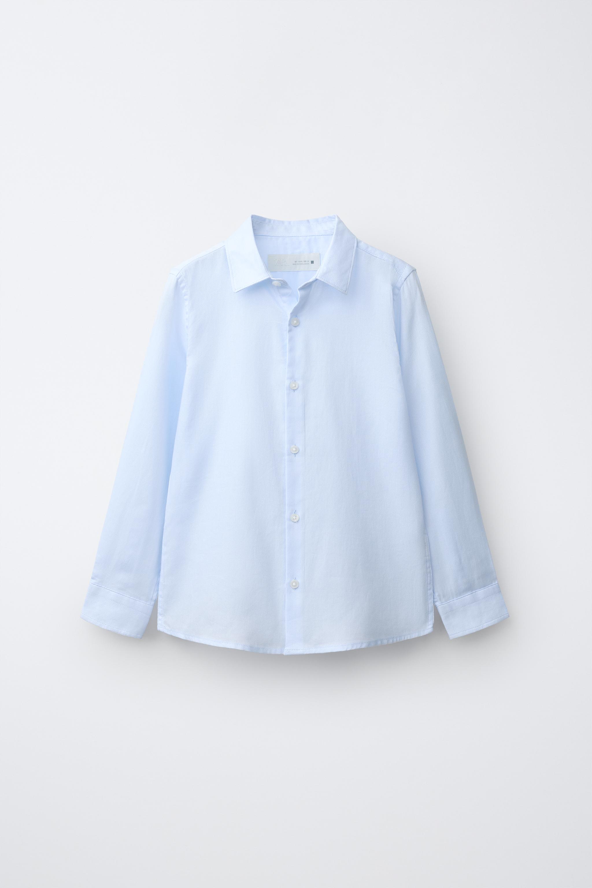 PLAIN SUIT SHIRT — Sky blue