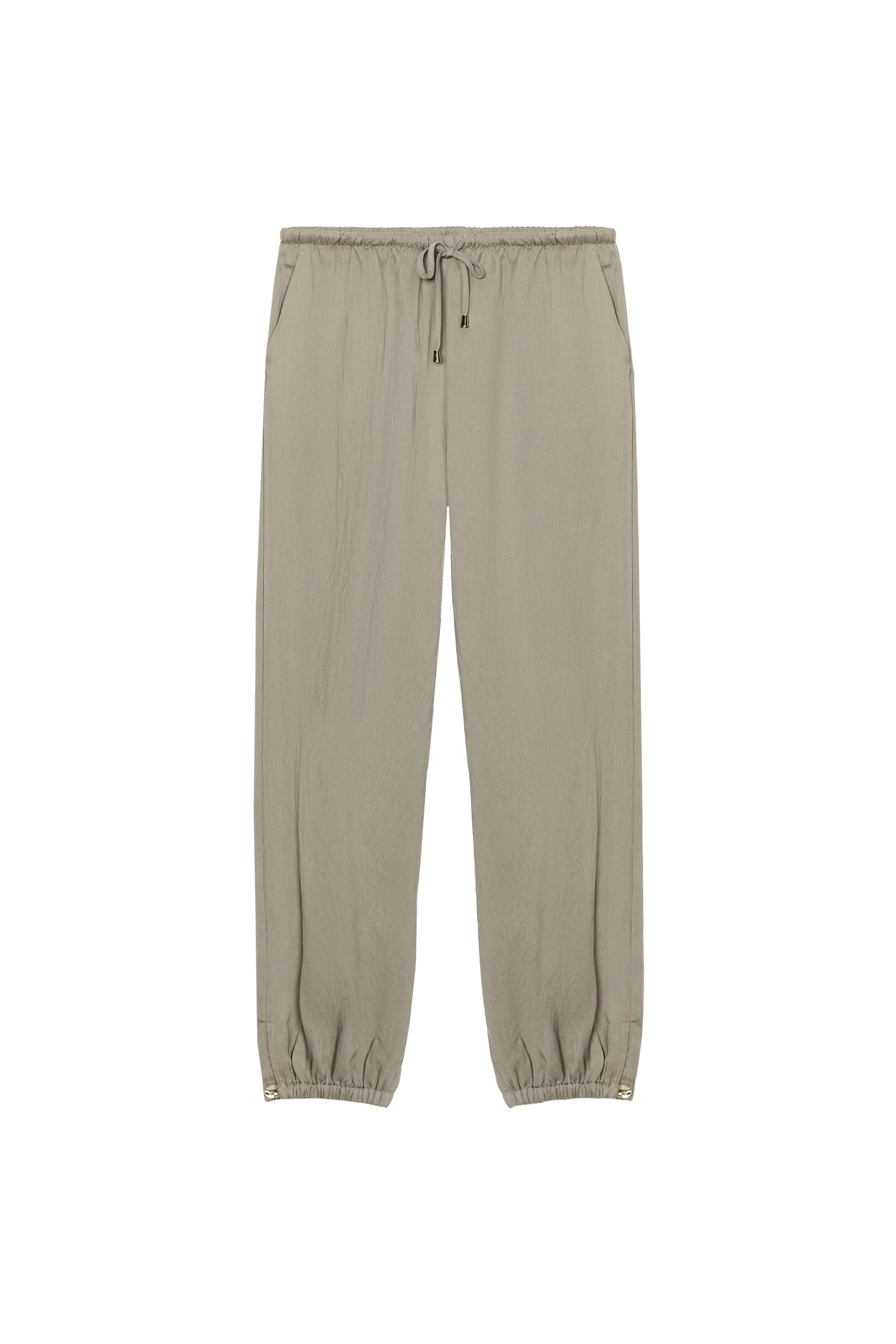 ELASTIC WAIST PANTS - Eggplant | ZARA Canada