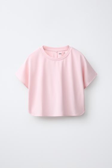 SPORTY FLOWING T-SHIRT - Pink by Zara - Image 0