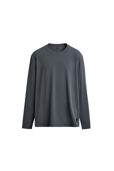 BASIC TECHNICAL LONG SLEEVE T-SHIRT - Blue / Steel by Zara - Image 0