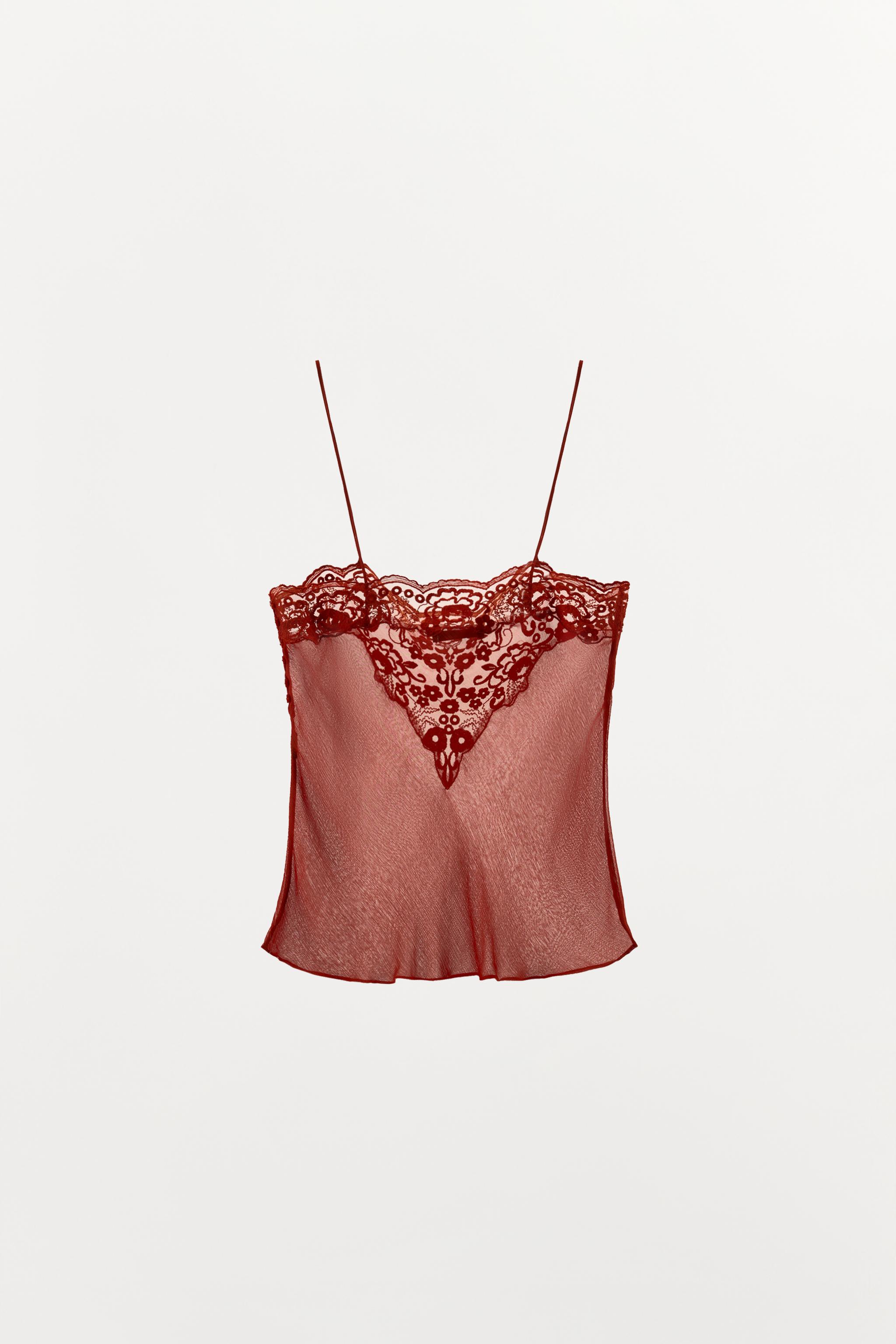 CHEMISE GEORGETTE À DENTELLE