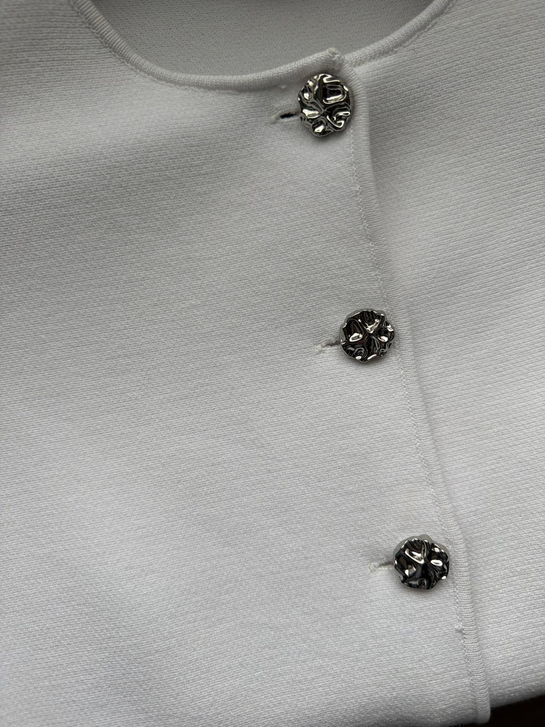 FINE KNIT PEPLUM JACKET - Image 3