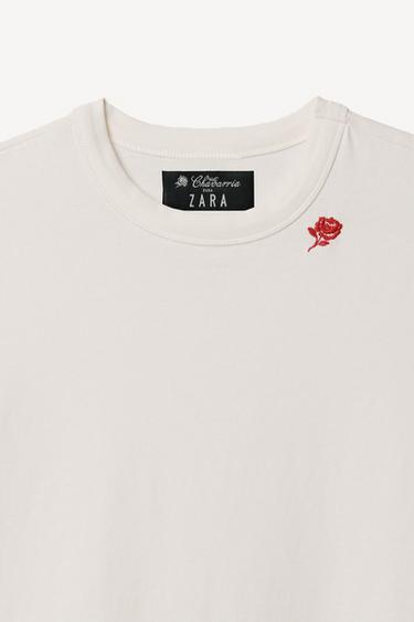 BODY MANCHES COURTES BRODÉ WILLY CHAVARRIA X ZARA - Blanc cassé de Zara - Image 2