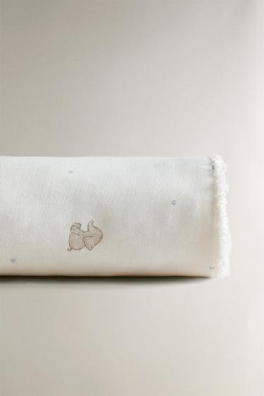 SERVIETTE DE BAIN BÉBÉ ÉLÉPHANT - Blanc cassé de Zara - Image 2