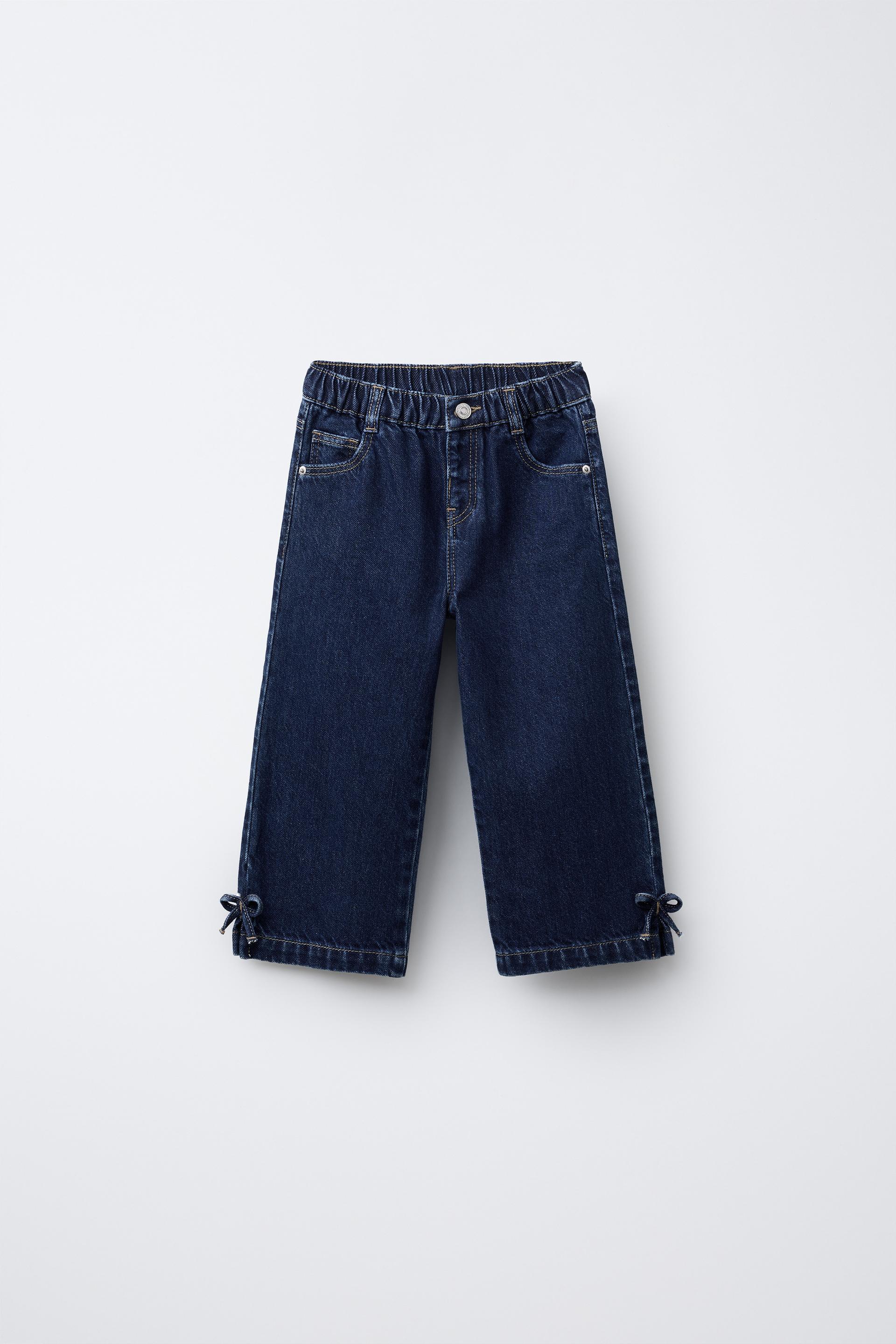 Denim Culottes With Ties
