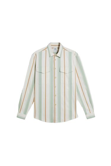 STRIPED OVERSHIRT