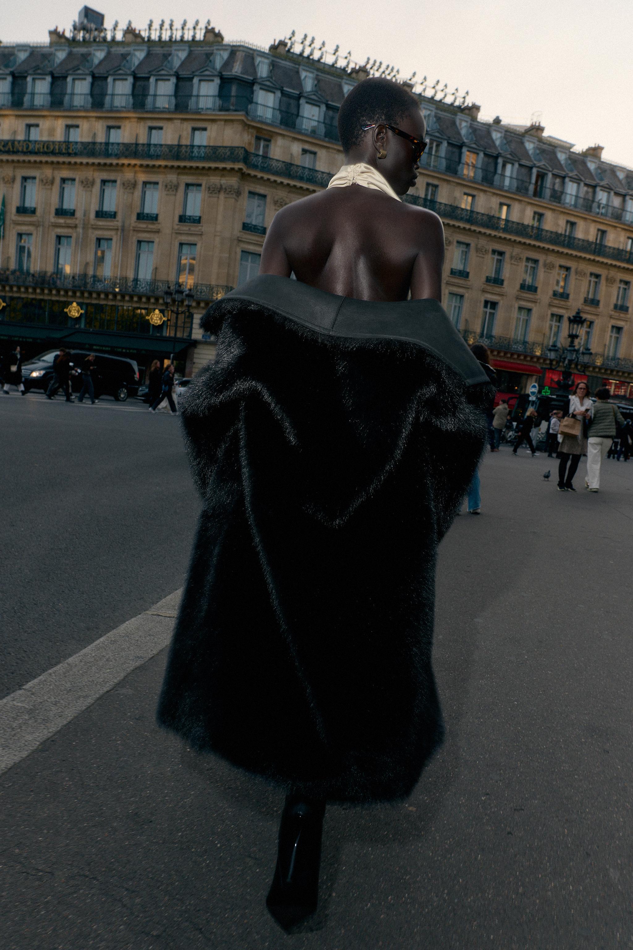 ASYMMETRIC SATIN EFFECT HALTER TOP