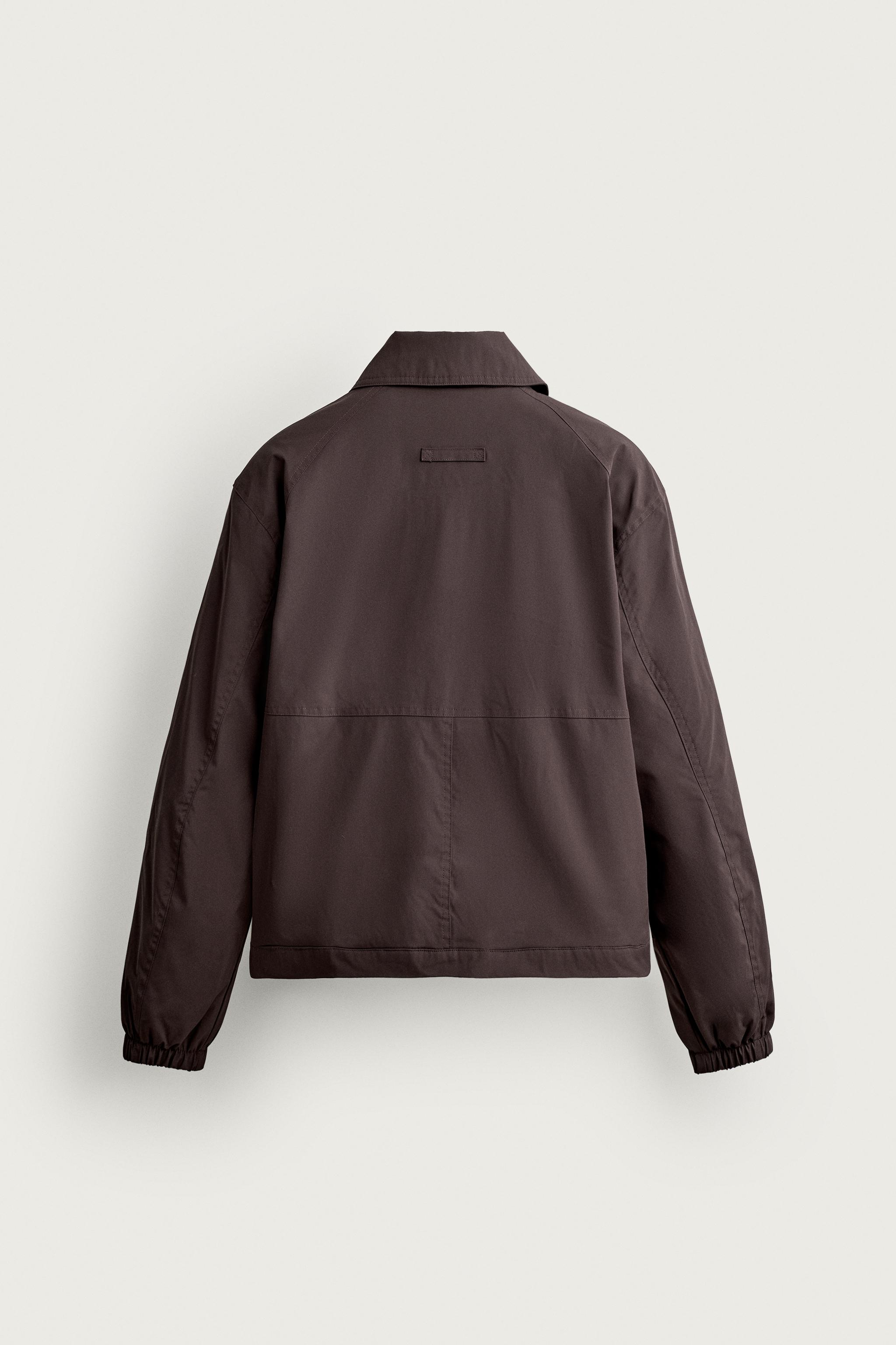 WATER-REPELLENT TECHNICAL JACKET — Chocolate