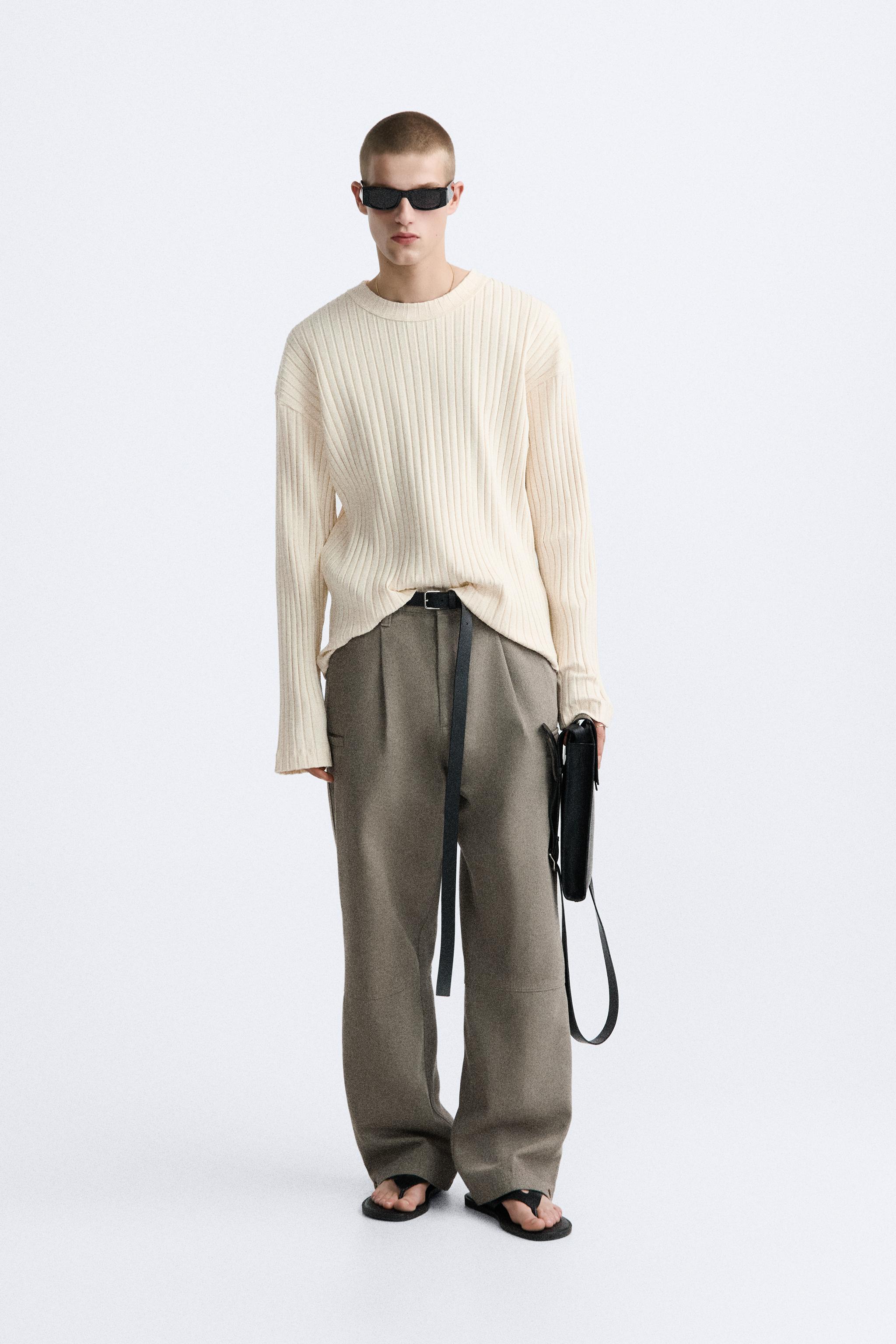 RIBBED TOP - Oyster-white | ZARA United States