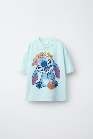 T-SHIRT MED LILO & STITCH © DISNEY PRINT - blå fra Zara - Billede 0