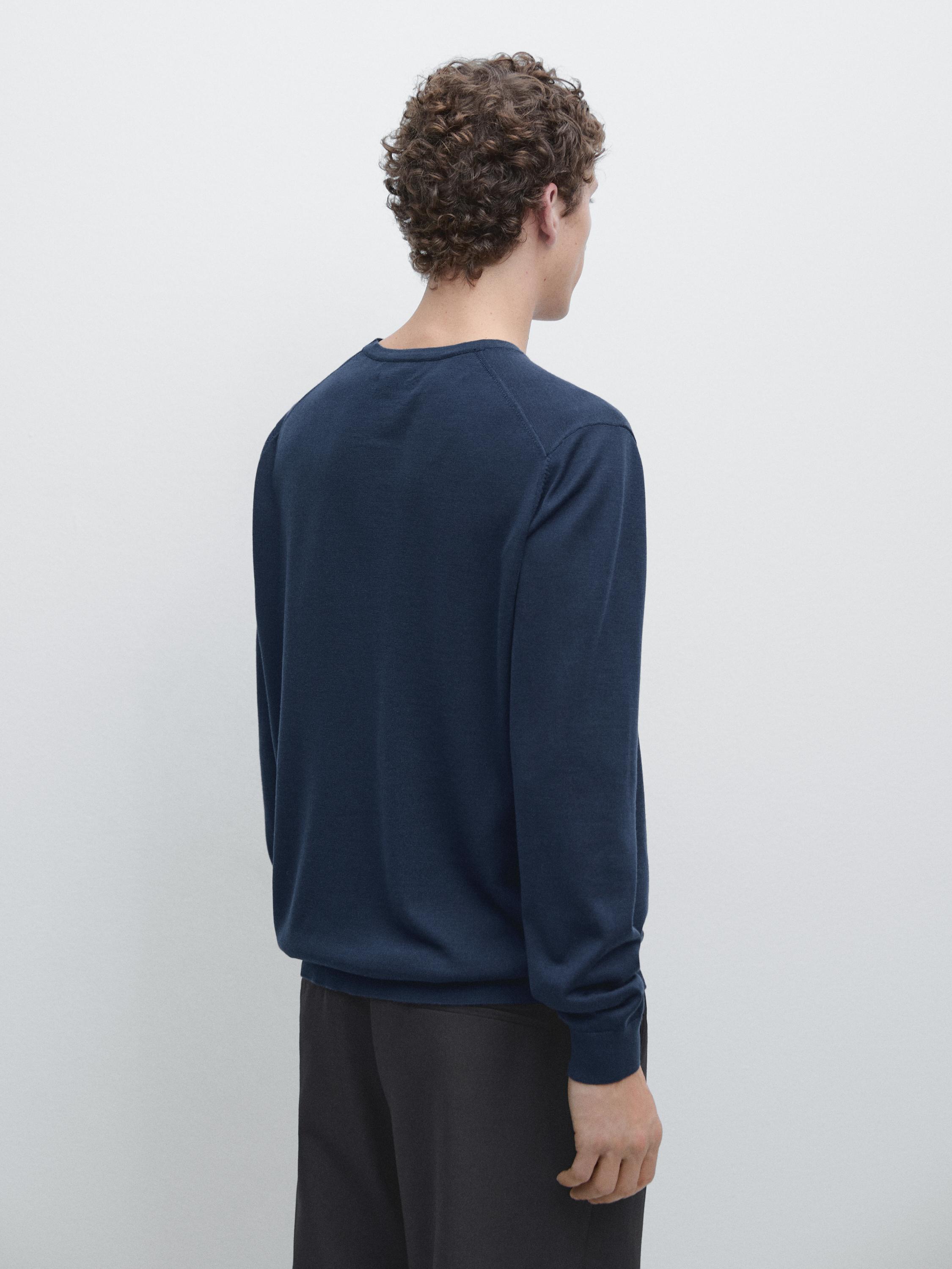 100% merino wool knit sweater