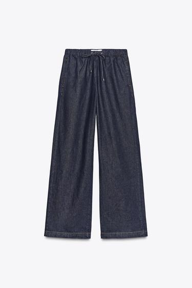JEANS Z1975 JOGGER WIDE LEG - Blue by Zara - Image 5