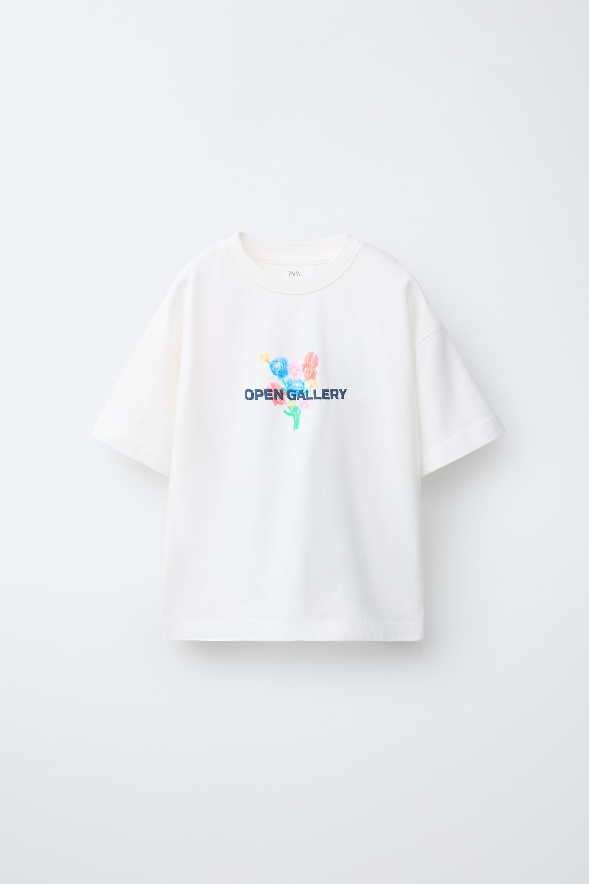 プリントTシャツ - オフホワイト | ZARA Japan / 日本