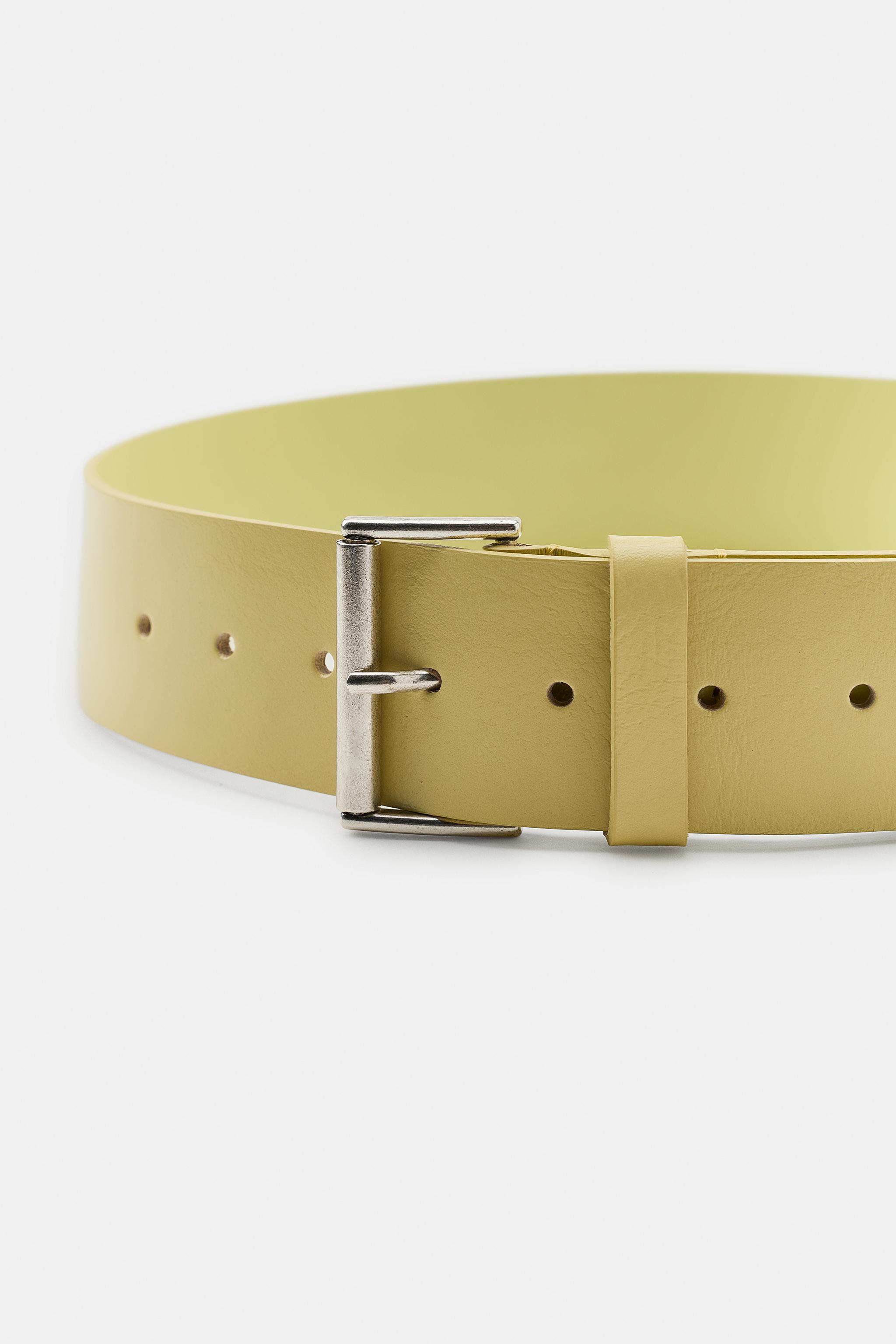 CEINTURE EN CUIR 100% BOUCLE RECTANGULAIRE