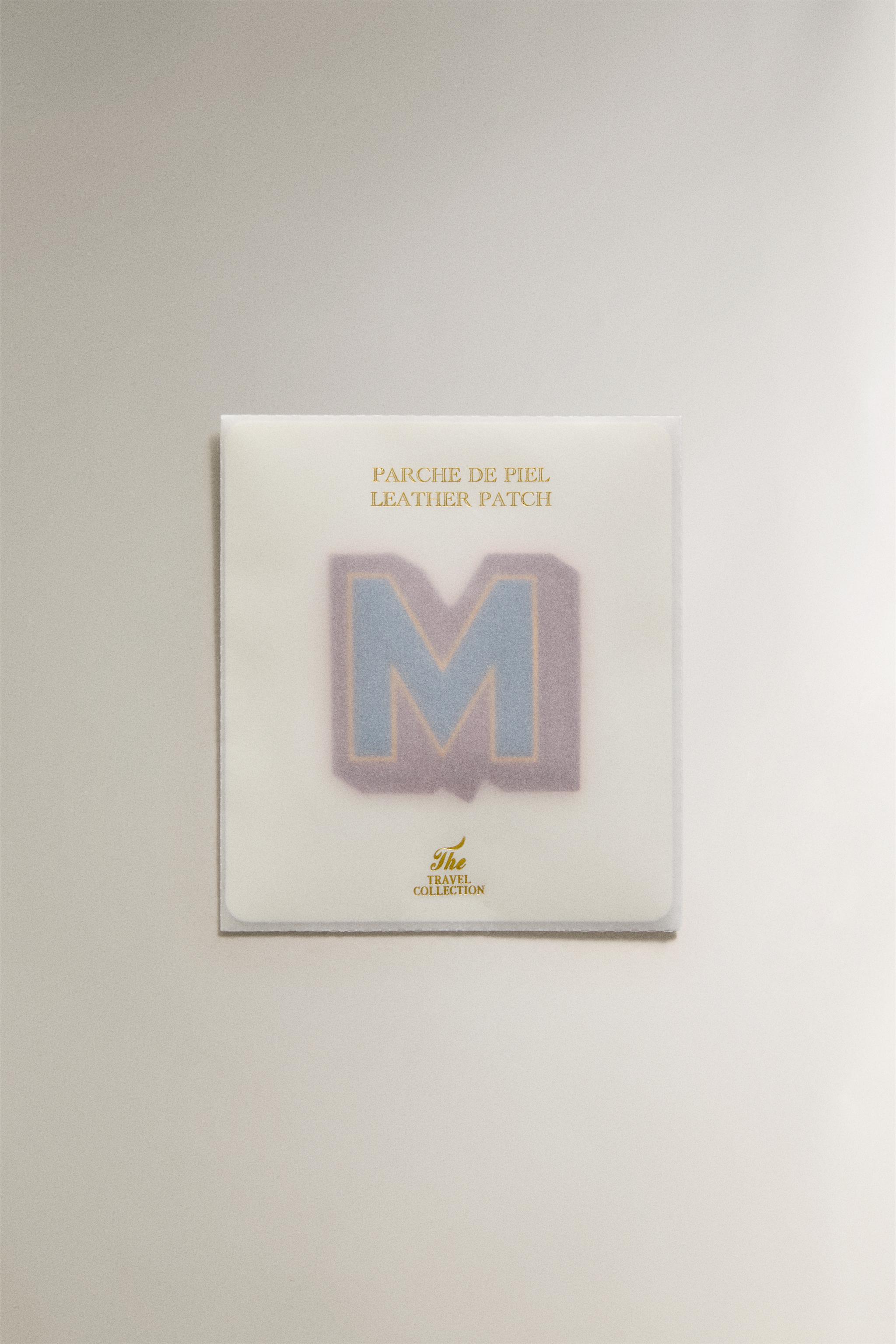 LEATHER LETTER M PATCH