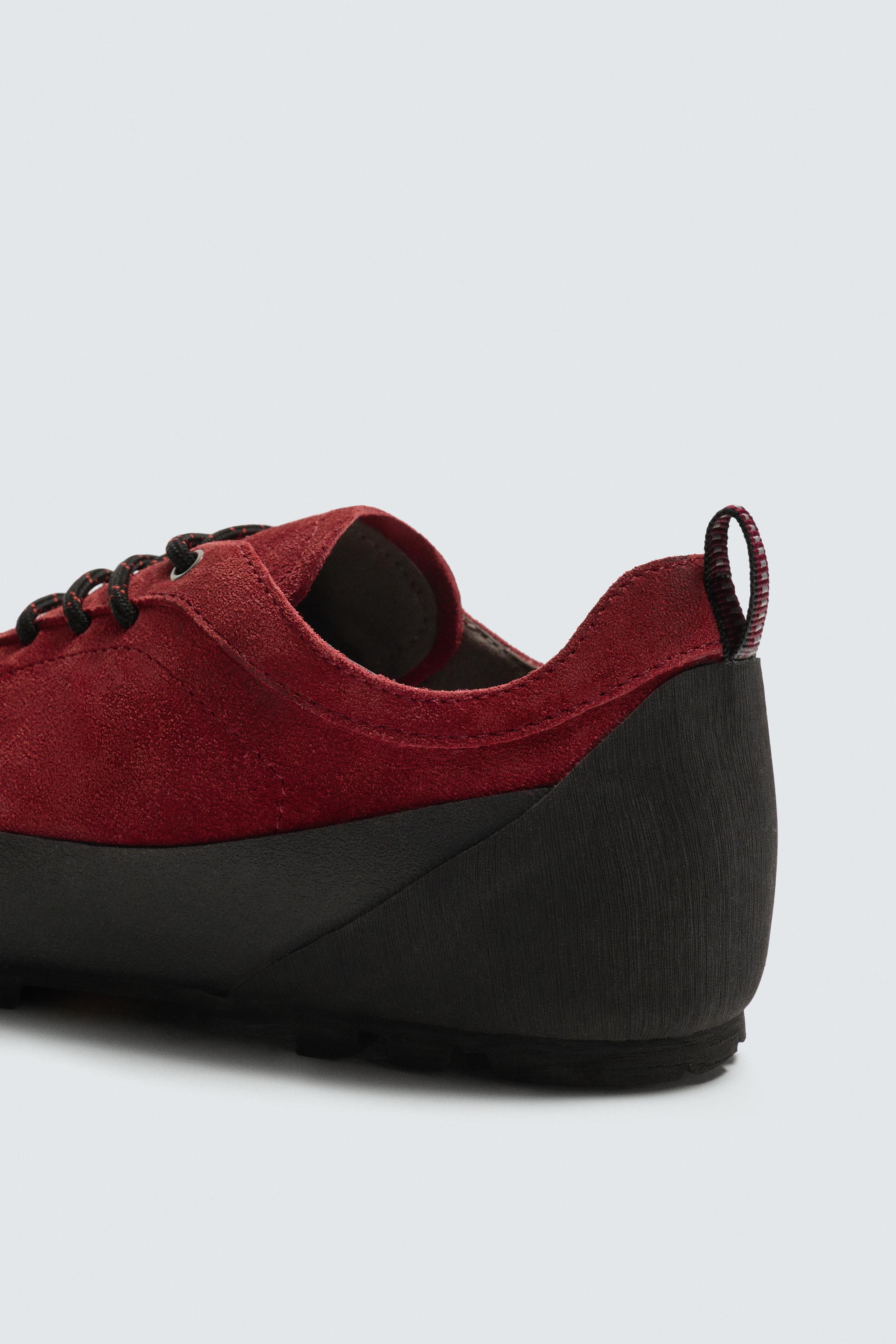 AARON LEVINE X ZARA VIBRAM®ソール レザー スニーカー - レッド