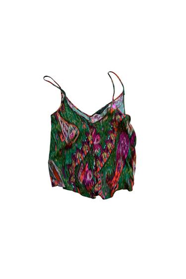 BEAUTIFUL MULTICOLOURED CAMI HAS MATCHING TROUSERS ALSO LISTED