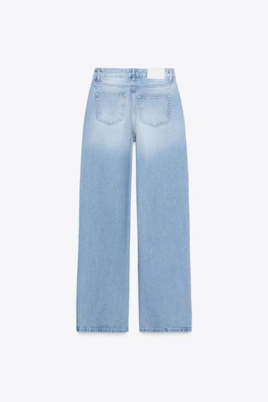 JEANS Z.04 FULL LENGTH HIGH-WAIST - Light blue by Zara - Image 7