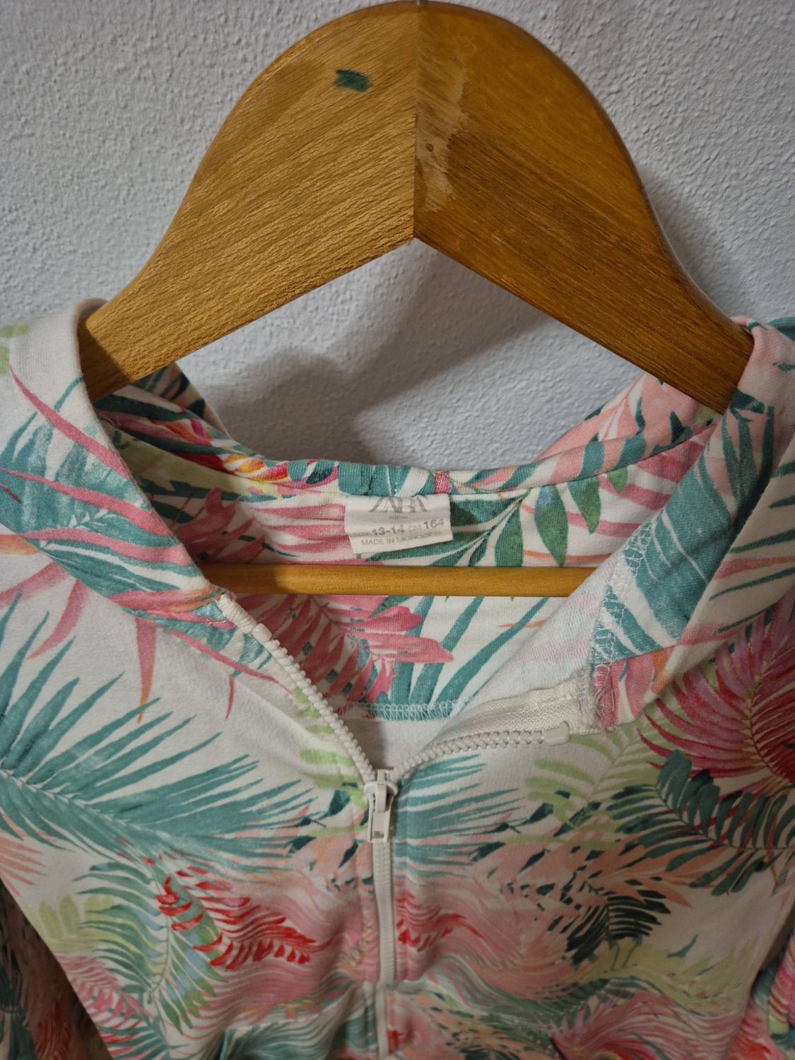 LEAF PRINT PLUSH HOODIE - Image 3