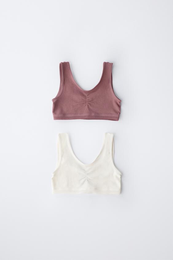 8-14 ANOS/ PACK DOIS TOPS SEM COSTURAS - Multicolor da Zara - Imagem 0