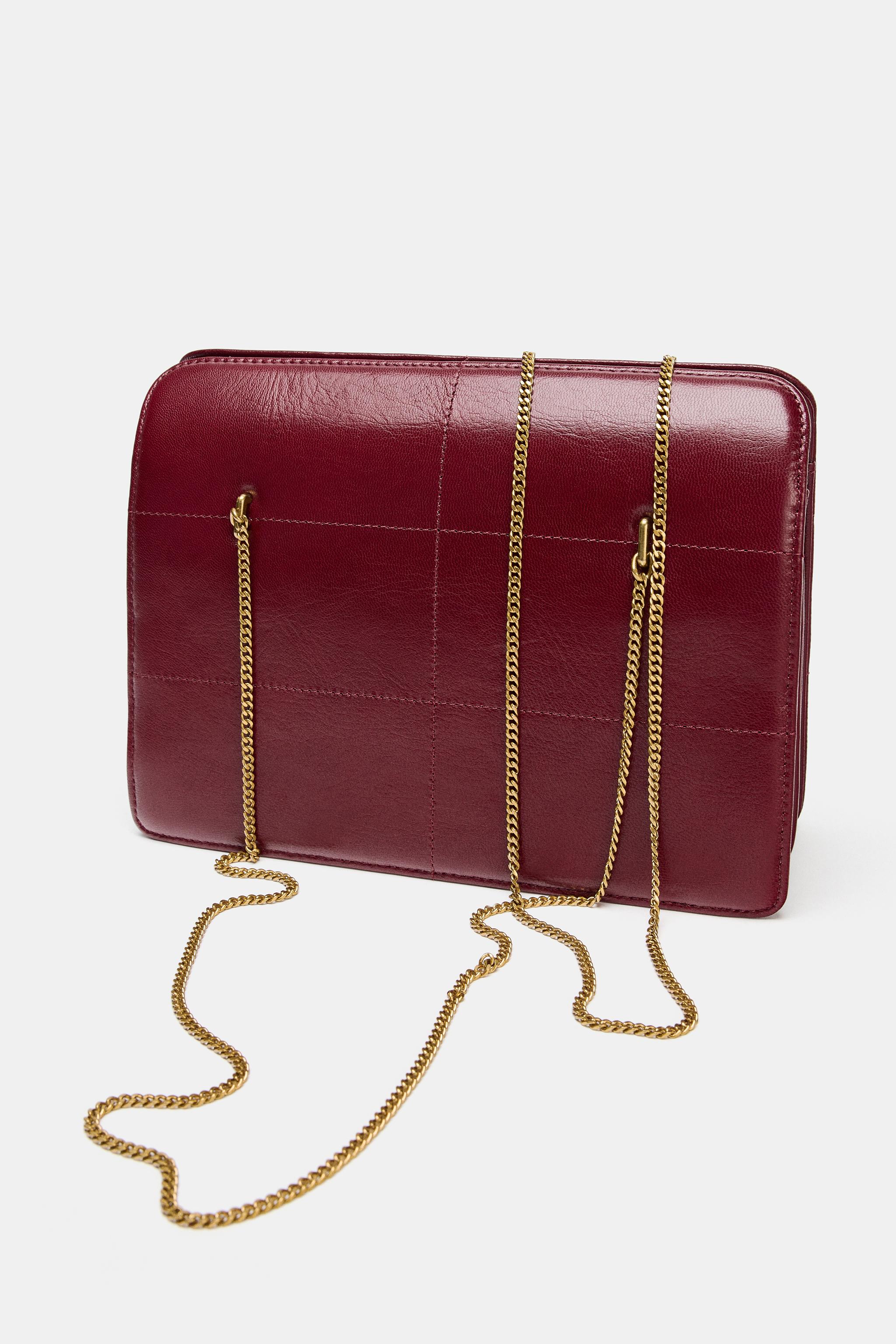 レザーショルダーバッグ - レッド | ZARA Japan / 日本