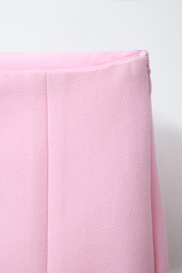 JUPE-SHORT UNIE - Rose de Zara - Image 2