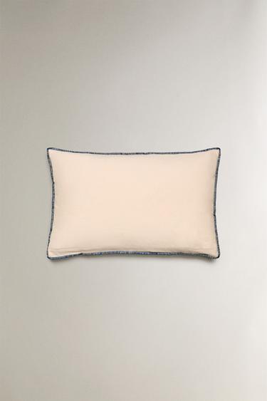 RAMIE CHRISTMAS STARS CUSHION COVER - Ecru by Zara - Image 2