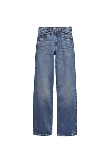 MID-RISE WIDE-LEG EXTRA-LONG TRF JEANS